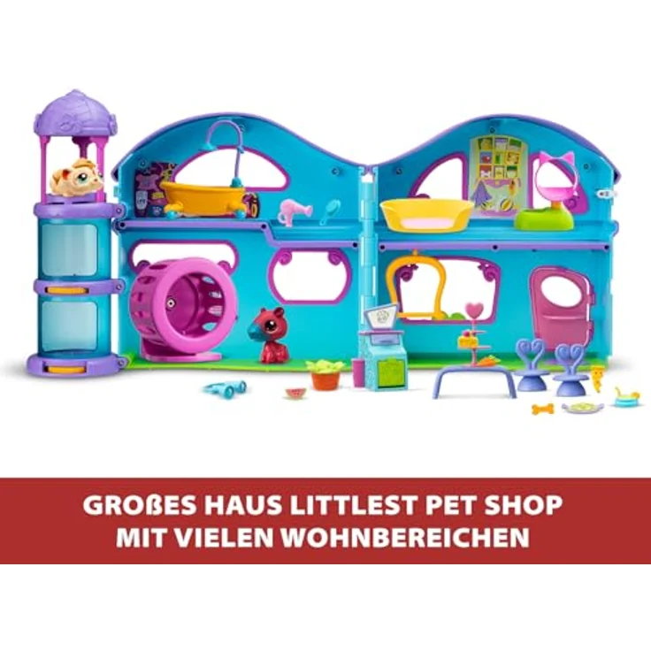 Littlest Pet Shop Großes Haus, Spielset mit 2 Figuren (#116 Meerschweinchen, exklusives #115 Capybara) und über 20 Accessoires, Spielzeug für Kinder ab 4 Jahren - BF00575 – Bild 2