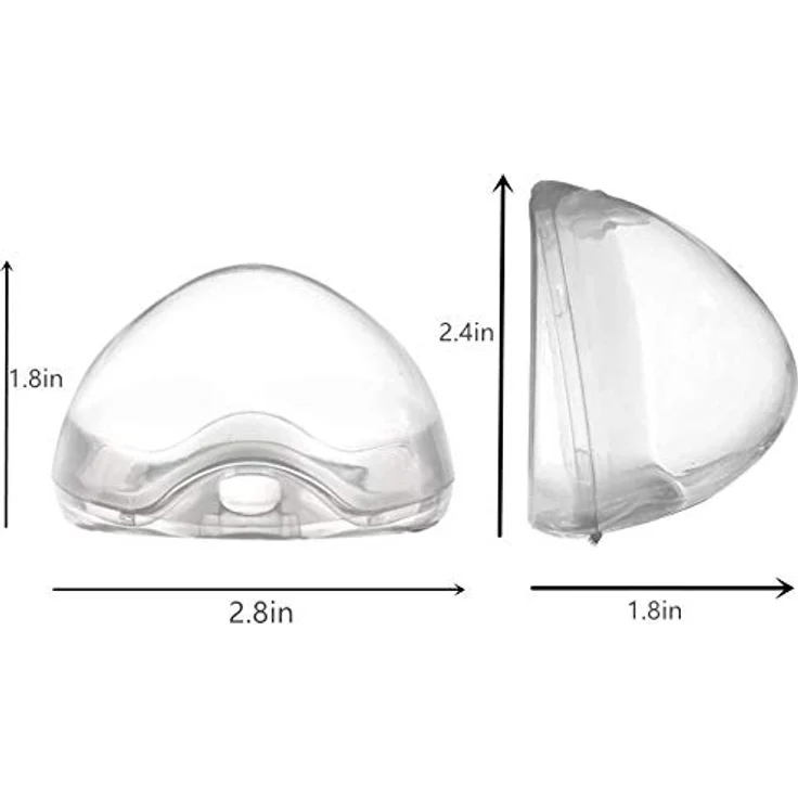 Dummy Case 5Pcs Transparent Pacifier Case Pacifier Holder Box BPA-Free Nipple Shield Case for Travel and Home – Bild 3