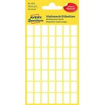 Avery Zweckform 3072 Haushaltsetiketten selbstklebend (16 x 9 mm, 294 Aufkleber auf 6 Bogen, Vielzweck-Etiketten für Haushalt, Schule und Büro zum Beschriften und Kennzeichnen) blanko, weiß