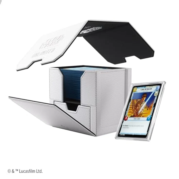 Gamegenic Star Wars: Unlimited Deck Pod (White/Black) - Aufbewahrungsbox für bis zu 60 doppelt gesleevte Karten – Bild 4