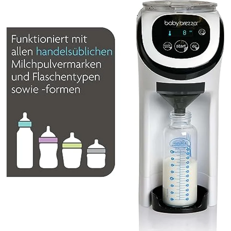 Baby Brezza Babyflaschenwärmer Formula Pro Mini mit Base - automatischer Flaschenzubereiter, ideal für unterwegs – Bild 5