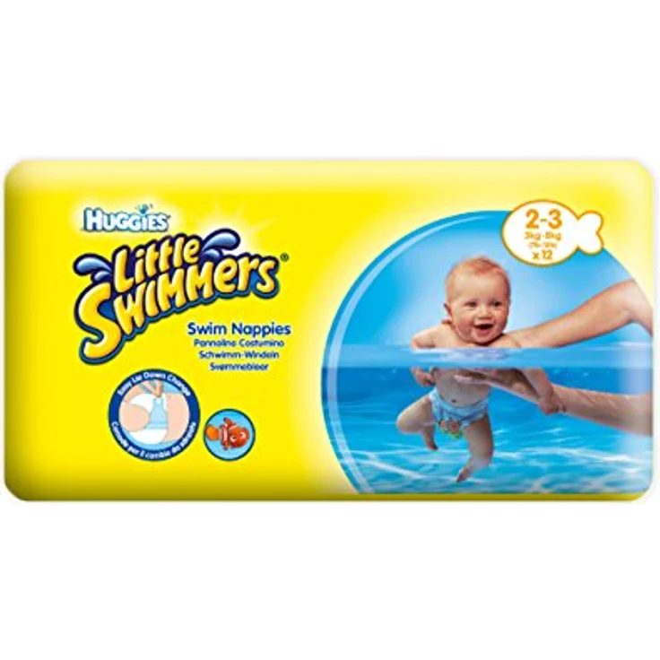 Huggies - Little Swimmers Einweg-Schwimmwindeln, Größe 2-3 (2 x 12 Stück) – Bild 2