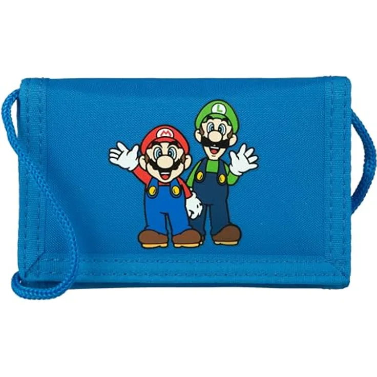 Undercover Super Mario Geldbörse, Kinder Portemonnee mit Reißverschluss, 8 x 13 cm, ideal für Jungen und Mädchen, perfektes Geschenk für Fans