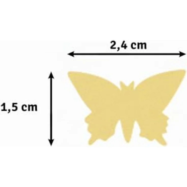 Vaessen Creative Stanzer M Schmetterling 3, 2,5 cm, aus Metall und Plastik, lila, für Scrapbooking und Papierbastelarbeiten – Bild 3