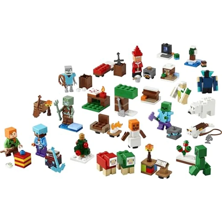 Stein-Experte Lego® Minecraft Bundle – Adventskalender 2025 (21280) + Nether-Held mit Schreiter (662402) | 24 Überraschungen & exklusive Minifigur – Bild 2