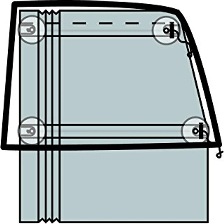 Zamboo Universal Sonnenschutz-Vorhang fürs Auto, mit UV-Schutz und seitlicher Schiebefunktion, anthrazit – Bild 10
