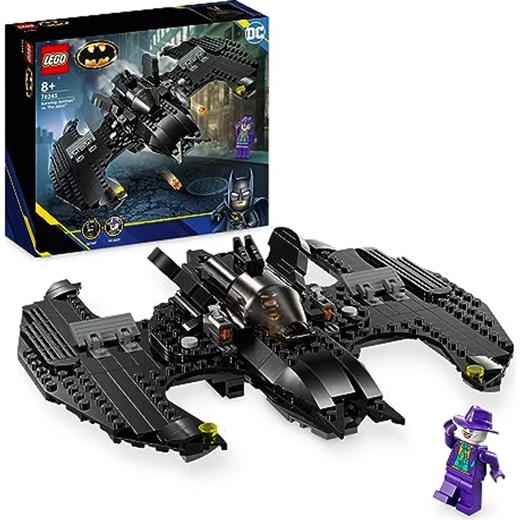 LEGO 76265 DC Batwing: Batman vs. The Joker, ikonisches Flugzeug-Spielzeug aus dem Film von 1989 mit 2 Minifiguren, klassisches Superhelden-Set, Geburtstagsgeschenk für Kinder, Jungen, Mädchen - Preisvergleich