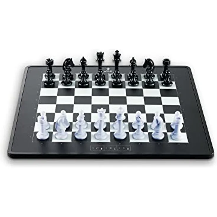 MILLENNIUM eONE M841, Elektronisches Schachbrett für Online-Spiel mit 81 LEDs, Bluetooth und Lithium-Ionen-Akku