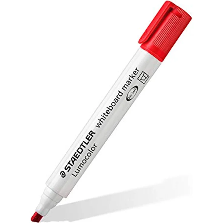 STAEDTLER Whiteboard Marker Lumocolor, trocken und rückstandsfrei abwischbar, Keilspitze ca. 2 oder 5 mm, hohe Qualität Made in Germany, Set mit 6 Farben, 351 B WP6 – Bild 3