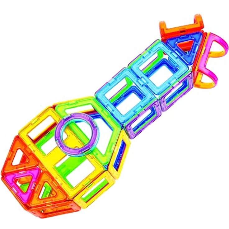 MAGFORMERS Basic 42 Set, Klemmbausteine mit interaktiven Spielfunktionen, tragbar – Bild 7