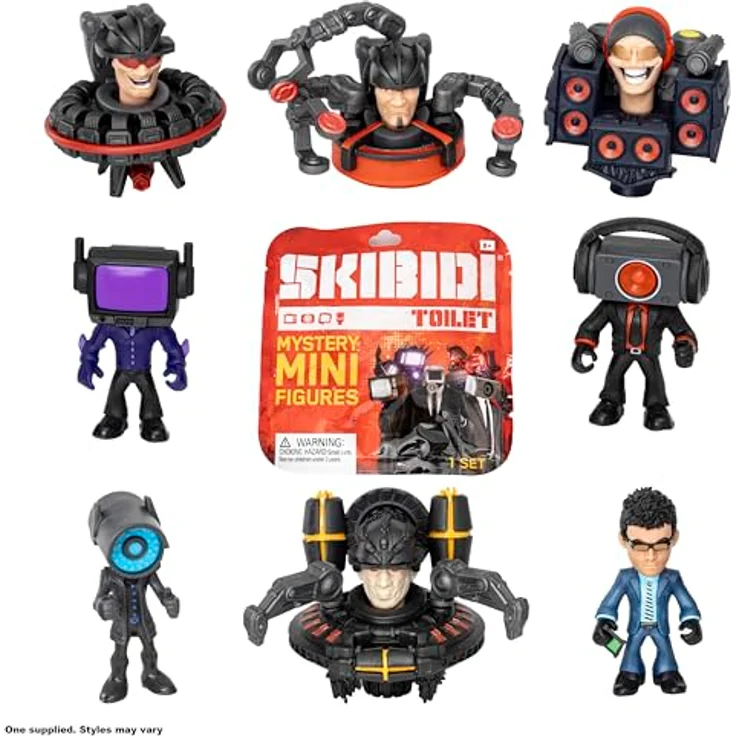 SKIBIDI TOILET SKIBIDI Toilet | 2.5" MINI Figures - Wave 2, Sammelfiguren mit 9 einzigartigen Charakteren aus der Webserie – Bild 2
