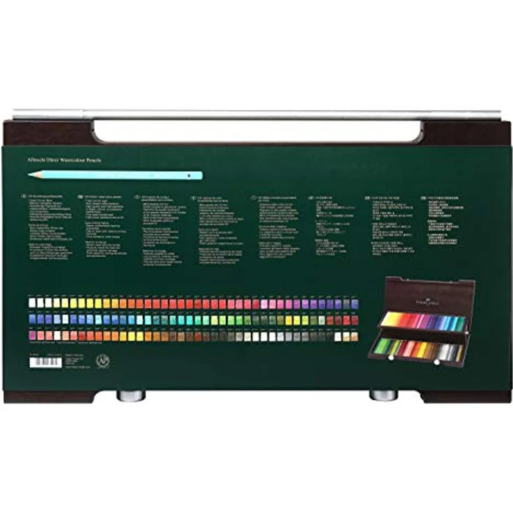 Faber-Castell 117513 - Aquarellstifte Albrecht Dürer, 120 Buntstifte im Holzkoffer – Bild 2