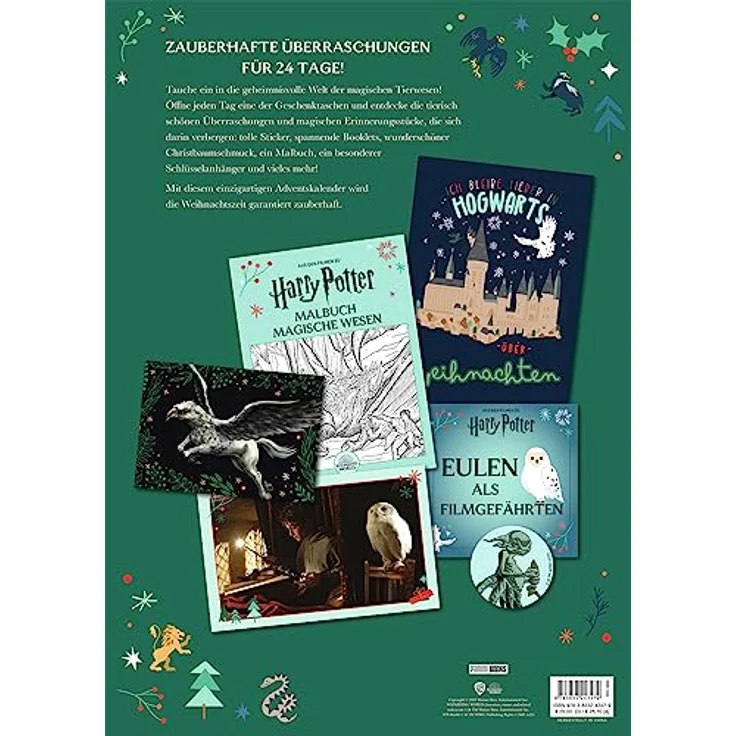 Panini Verlags Harry Potter: Magische Weihnachten - Offizieller Adventskalender mit 25 Türchen zu magischen Tierwesen – Bild 2