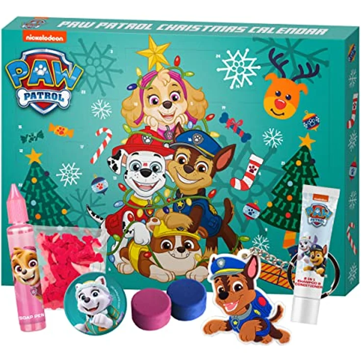 Kinder Adventskalender PawPatrol Grün Holiday Heroes Bastel & Beauty – Bild 2