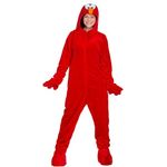 Maskworld Die Sesamstraße Elmo Kostüm - rot - Größe: XXL - Offizielles Lizenzkostüm mit Kapuze und Handschuhen