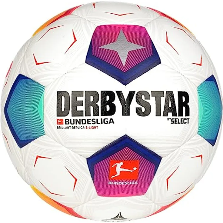 Derbystar Unisex Jugend Bundesliga Brillant Replica S-Light v23 Fußball, weiß, 3