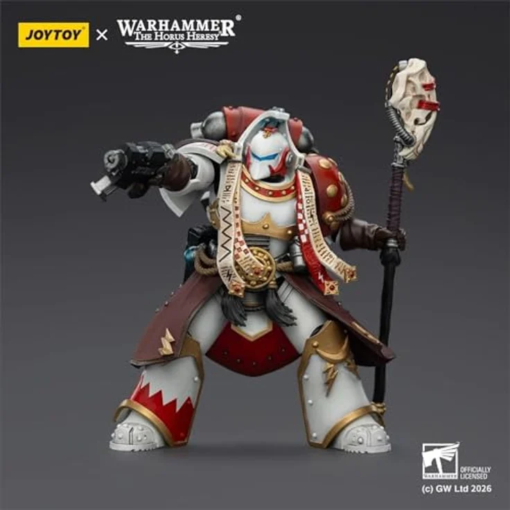 JOYTOY Warhammer 40,000 Actionfigur White Scars Stormseer Consul mit Force Staff und Bolt Pistol, 12 cm, beweglich – Bild 4