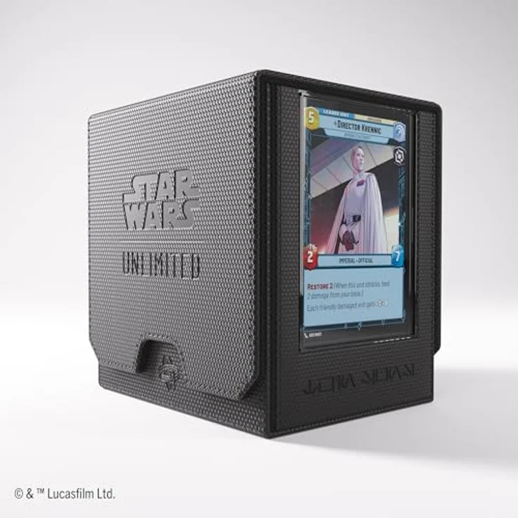 Gamegenic Star Wars: Unlimited Twin Suns Deck Pod – Premium Deckbox für bis zu 100 Karten, Schwarz, inklusive Hyperspace-Foil Sammelkarte – Bild 3