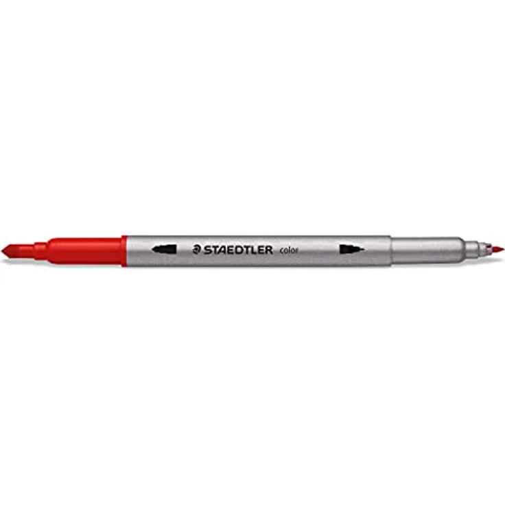 STAEDTLER Doppelfasermaler, zwei Spitzen für schmale und breite Linien, Klarfaltetui mit 36 leuchtenden Farben, 3200 TB36 – Bild 2