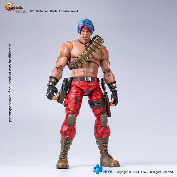 Hiya Toys Contra: Operation Galuga, Exquisite Basic Actionfigur Lance Bean, 16 cm mit Zubehör