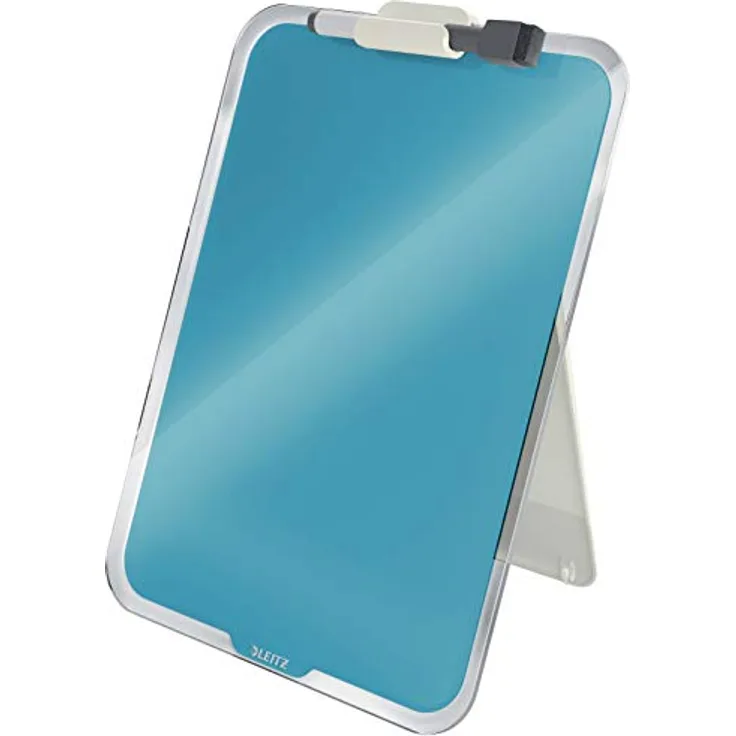 Leitz Desktop-Notizboard mit Glasoberfläche, Sanftes Blau, Cosy-Serie, 39470061