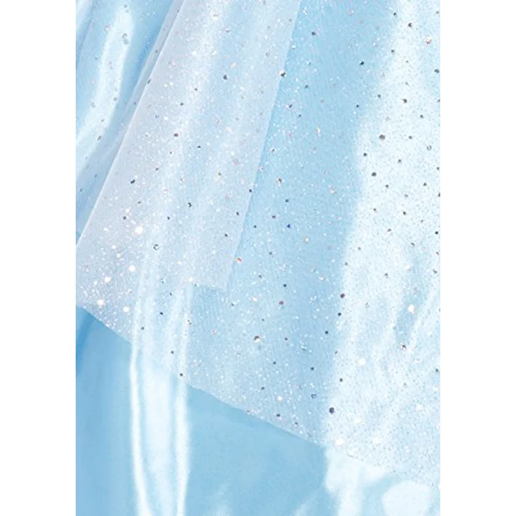 Leg Avenue Cinderella Classic, Kostüm aus Satin mit Glitzerelementen und Tüll, 3-teilig in Blau – Bild 4