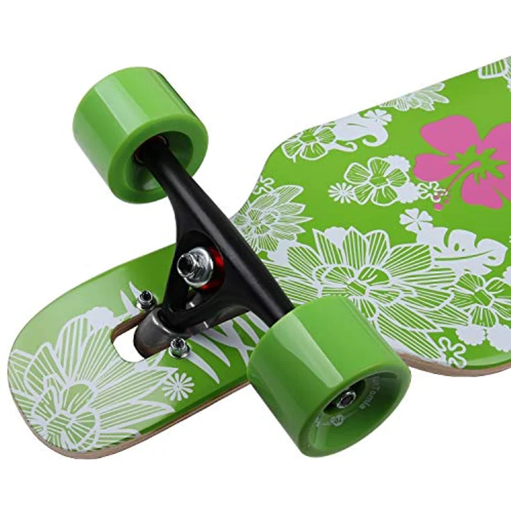 FunTomia Flex3 bis 68kg - Camber Longboard (Hawaii Blume - Ahornholz) – Bild 5