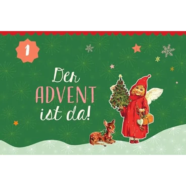 Kaufmann O du fröhliche Weihnachtszeit, Nostalgischer Adventskalender im Buchformat, 48 Seiten, Deutsch – Bild 2