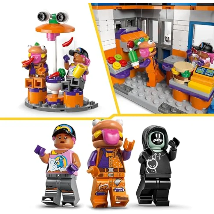 LEGO Fortnite Durrr Burger Restaurant, mit Minifiguren Beach Bomber, Beef Boss & Grimey, kreatives Bauset für 10+ Jahre, 77076 – Bild 4