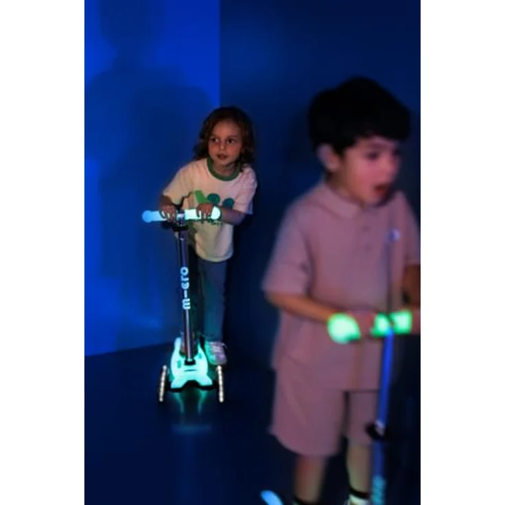 Micro Mobility Systems D GmbH micro Kinderroller | Scooter | maxi micro deluxe glow LED | crystal blue – Bild 6