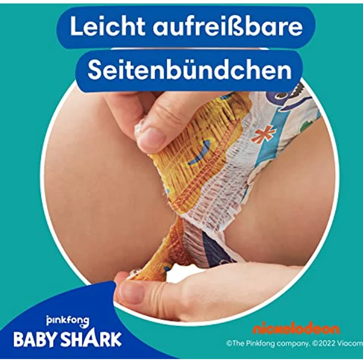 Pampers Schwimmwindeln Splashers Gr. 3-4 (6-11 kg), 12er Pack x 8, mit doppelten Beinbündchen und wasserinspirierten Motiven – Bild 7