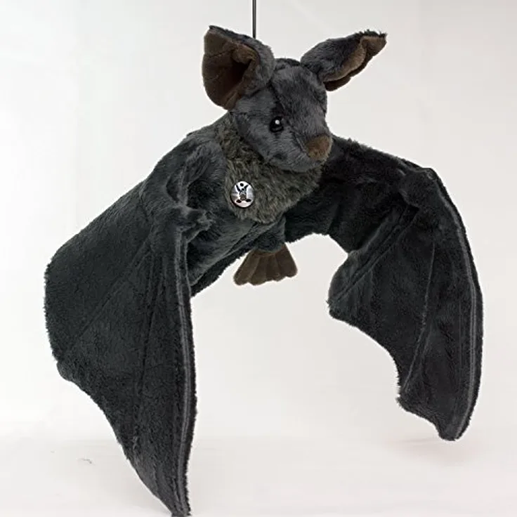 Kuscheltiere.biz Fledermaus Kuscheltier Plüschtier Stofftier (Betty) waschbar bei 30°C - Handwäsche oder Feinwaschgang
