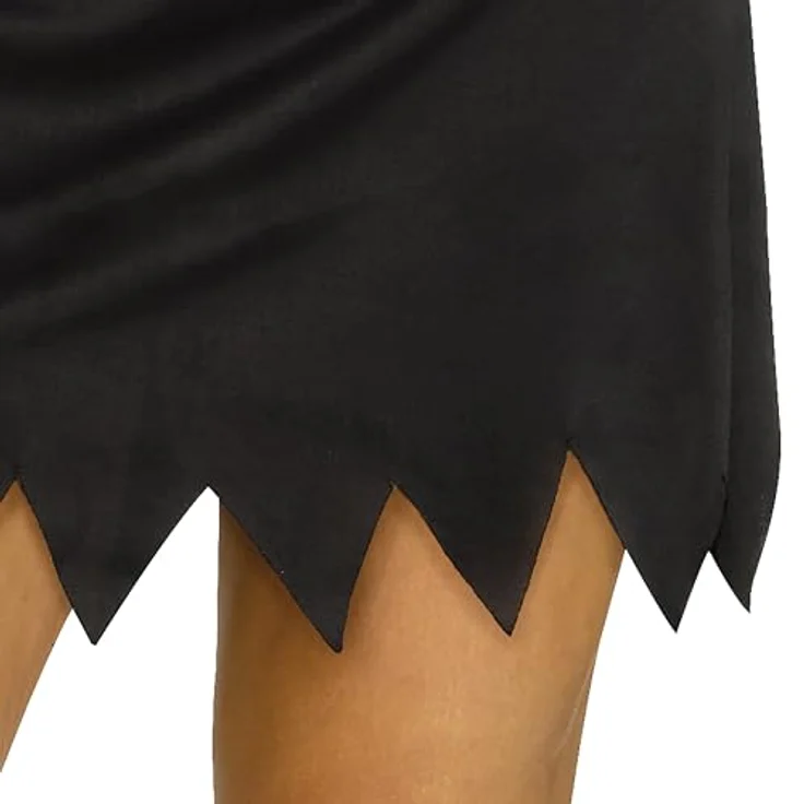 Fun World Division Scream - Ghostface Abendkleid (S), schwarzes Kapuzenkleid mit Masken-Zubehör für Halloween, 100% Polyester – Bild 5