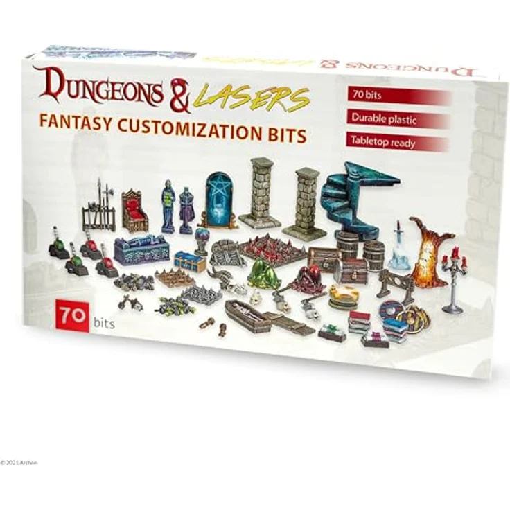 Archon Studio DNL0027, Dungeons & Lasers Zubehör für Brettspiele, Mehrfarbig – Bild 1
