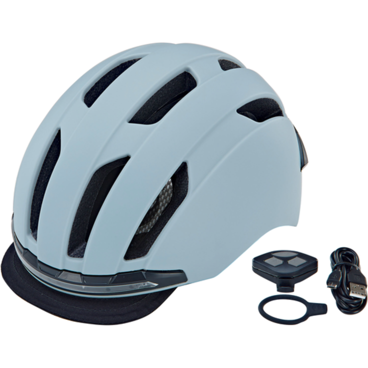 Fahrradhelm ECO Urban, grau, 58-61 cm