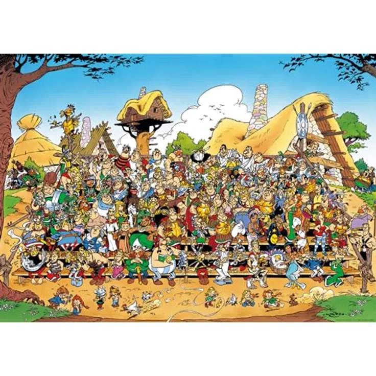 Ravensburger Puzzle 12000473 - Asterix Familienfoto - 1000 Teile Puzzle für Erwachsene und Kinder ab 14 Jahren, Asterix Puzzle mit handgefertigten Stanzmessern und reflexfreiem Puzzlebild