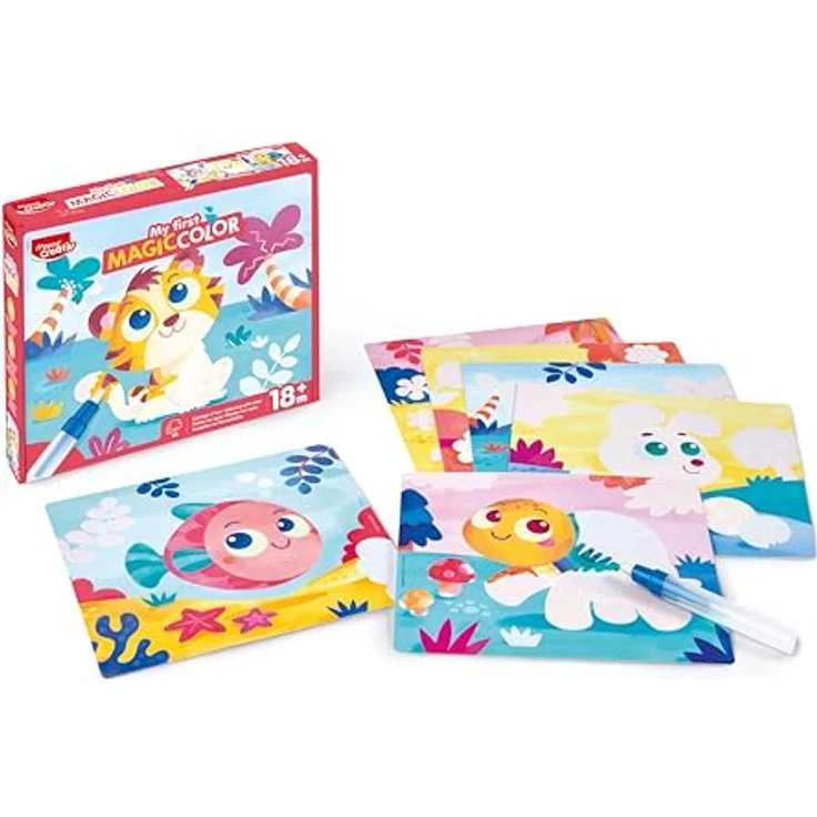 Maped Creativ – My First Magic Color, Malkarten auf Wasser zur Farbentdeckung, unendlich wiederverwendbar, für Feinmotorik & Kreativität, ab 18 Monaten – Bild 4