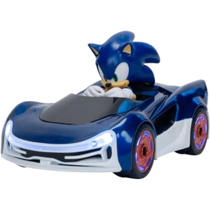 Jakks Pacific Sonic Speed Star Lightning R/C Driftfahrzeug, funkferngesteuertes Auto mit zwei Fahrmodi und Lichteffekten – Bild 2