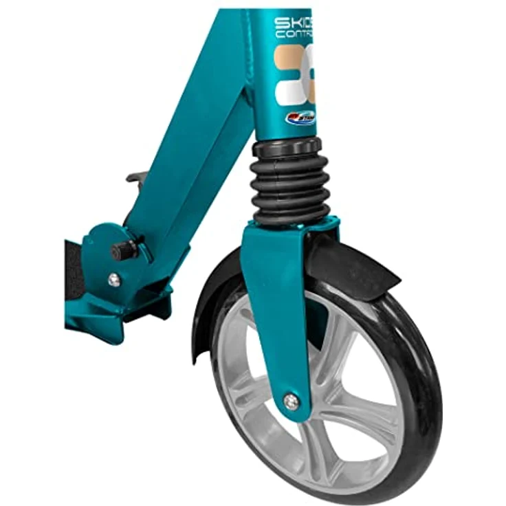 Skids Control Oxygen 2-Rad Kinderroller, Faltbar mit Fußbremse, Schwarz/Blaugrün aus Aluminium – Bild 7