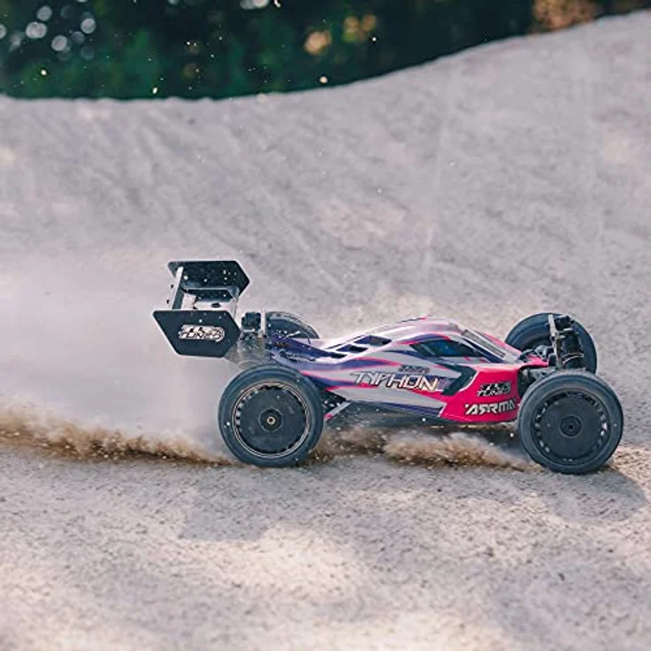 Arrma TLR Tuned Typhon Brushless Buggy 1:8 4WD, Rennfertiger Roller, Aluminium-Upgrades, 7075-T6 Chassis – Bild 7