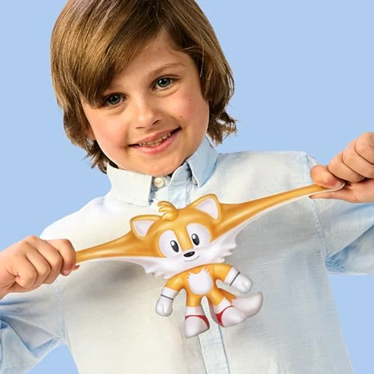 Heroes of Goo Jit Zu – Sonic The Hedgehog-Helden-Packung Classic-Edition – dehnbarer Tails mit 40 cm langen Armen – Bild 5