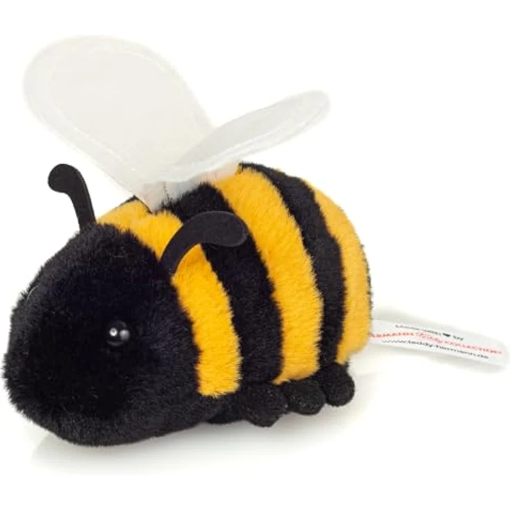 Hermann Teddy Biene 11 cm, Plüschtier mit recycelter Füllung, kindgerecht gestaltet – Bild 2