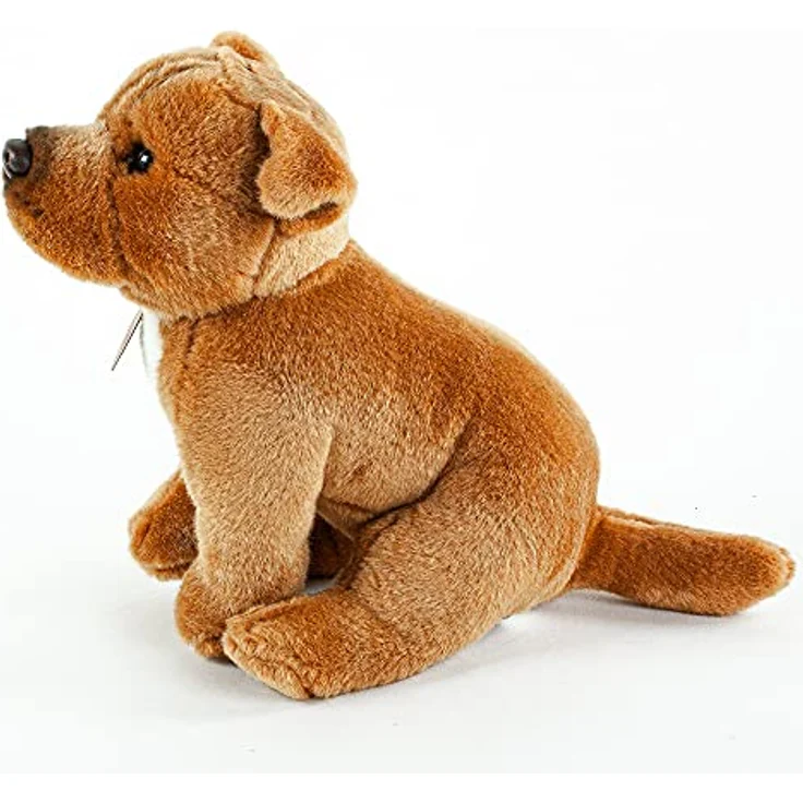 Teddys Rothenburg Pitbull/American Staffordshire Terrier sitzend 30 cm braun Kuscheltier Hund mit kuschelweichem Plüsch – Bild 2