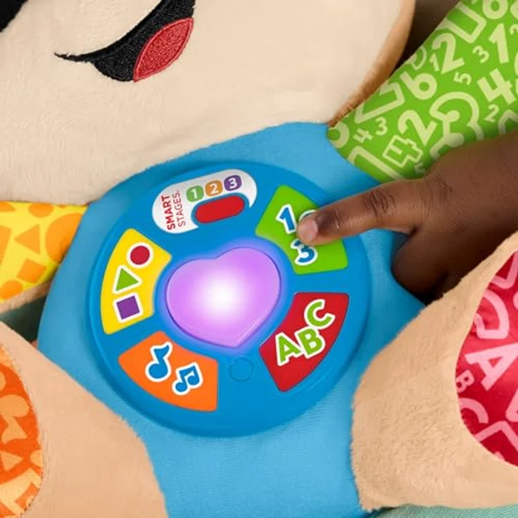 Fisher-Price Laugh&Learn Smart Stages Puppy, interaktive Lernfigur für Kleinkinder, weich und mehrsprachig, geeignet ab 6 Monaten – Bild 3