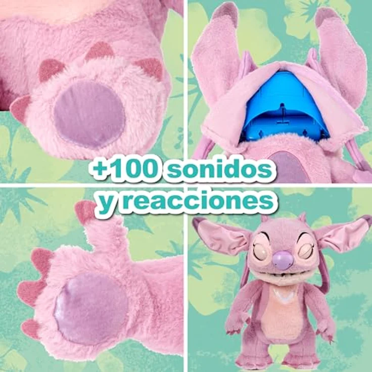 Famosa Disney Stitch Angel, Elektronisches Plüschtier 45 cm mit interaktiven Sensoren und über 100 Reaktionen – Bild 7