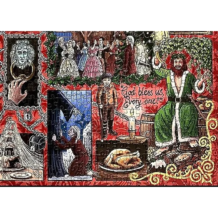 Gibsons 1000 Book Club: Charles Dickens, Premium Puzzle mit 1000 Teilen, illustriert, 49x68 cm, für Kinder und Erwachsene ab 12 Jahren, nachhaltige Herstellung aus 100% recyceltem Material – Bild 4