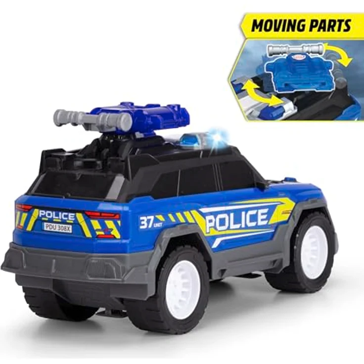 Dickie Toys Police SUV, Spielzeug-Polizei mit Licht und Sound, 30 cm, inkl. Zubehör und Schussfunktion – Bild 2