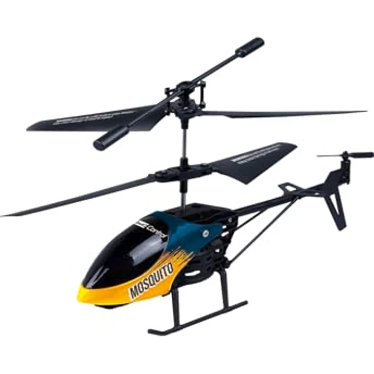 Revell Control RC Helicopter Mosquito, 2-Kanal IR-Fernsteuerung, Gyro-Stabilisierung, LED Frontbeleuchtung, Ersatzrotoren Inklusive, LiPo Akku und Ladegerät, Länge 21 cm, Ab 8 Jahren – Bild 4