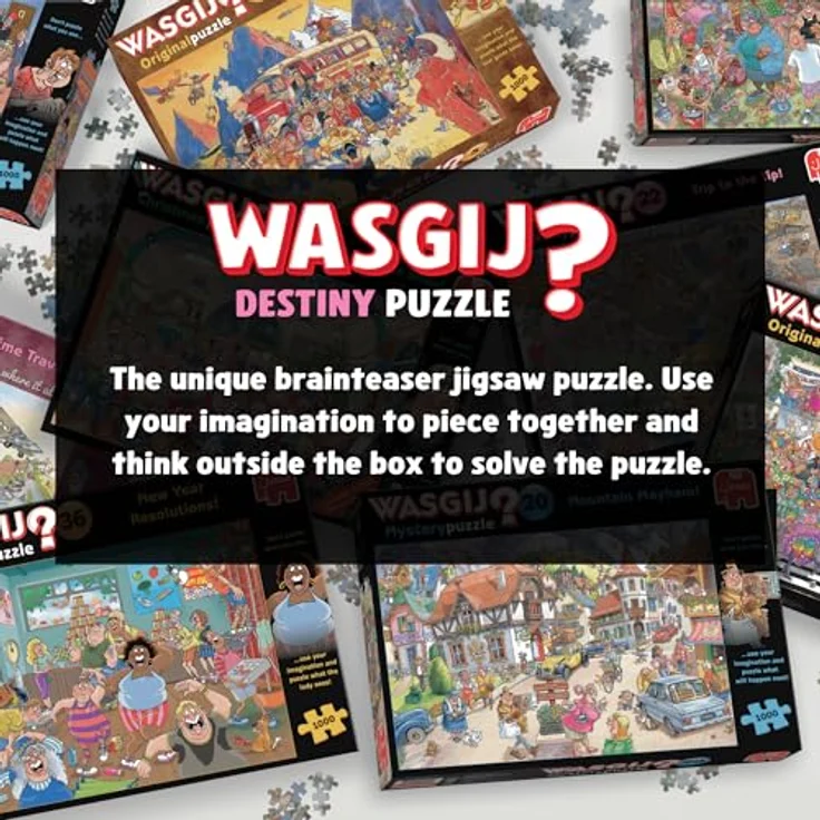 Jumbo Wasgij Destiny 27 - Von der Cafeteria zur Kaffeebar! - 1000 Teile Puzzle, umweltfreundlicher Karton, 68 x 49 cm – Bild 5