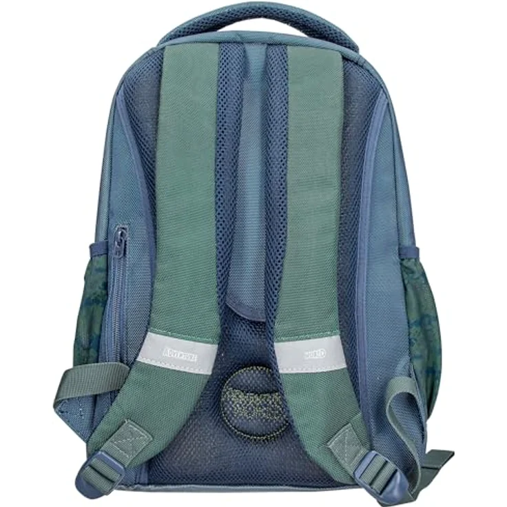 Depesche Adventure World 13978, Schulrucksack in Dunkelblau und Grün mit schlangenmotiv, 2 Fächern und verstellbaren Trägern – Bild 4